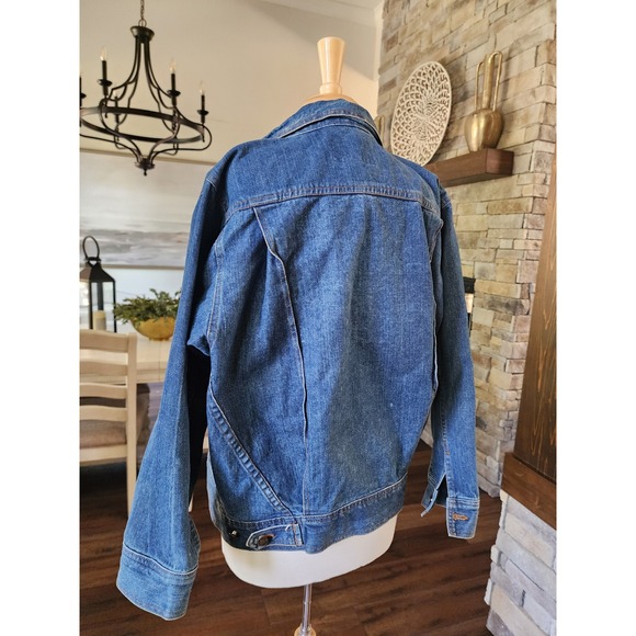 Vintage‎ Anzani Denim Jacket Blue Jean Trucker Coat Women's Classic Casual - Picture 6 of 10